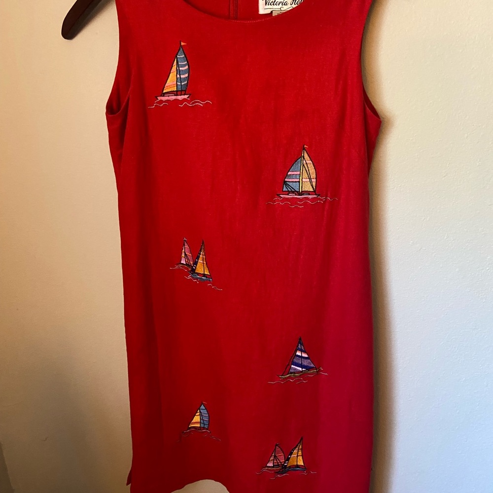 Vintage sailboat dress